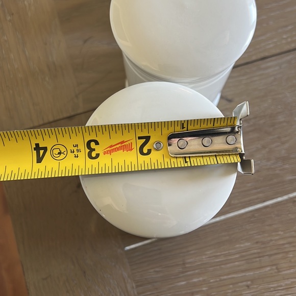 Creative Co-op numbered ivory stoneware apothecary jars farmhouse eclectic style - Picture 6 of 6